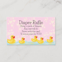 Cute Rosa Gult Rubber Anka Baby Shower