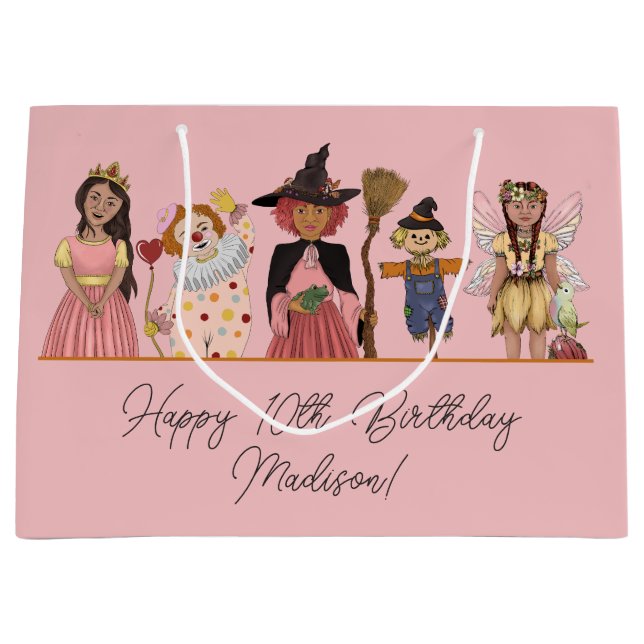 Cute Rosa Halloween Costume Party Birthday (Framsidan)