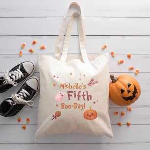 Cute Rosa Halloween-Födelsedagsfest Tygkasse