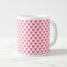 Cute Rosa Heart Loely Valentine Mugg