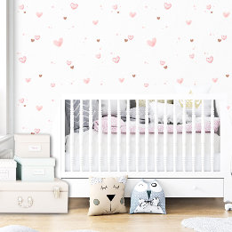 Cute Rosa Heart Mönster Modern Kids Girl