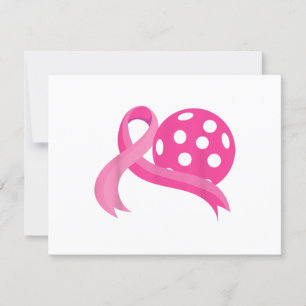 Cute Rosa Heart - Ribbon Pickleball Breast Cancer OSA Kort