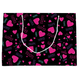 Cute rosa Hearts och Kärlek - romantiskt mönster