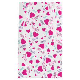 Cute rosa Hearts och Kärlek - romantiskt mönster