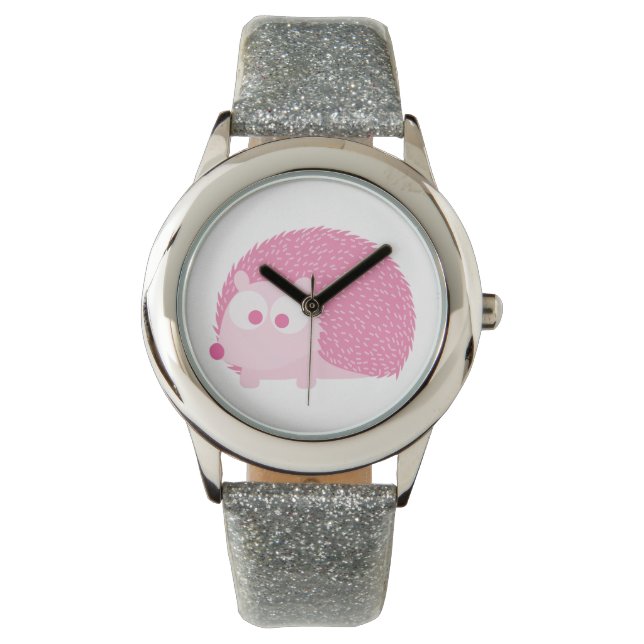 Cute Rosa Hedgehog Armbandsur (Framsida)