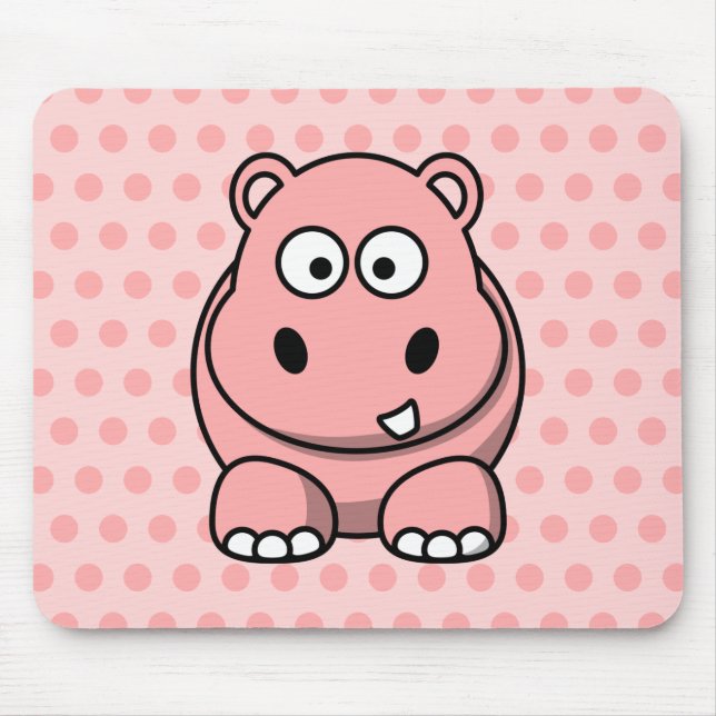 Cute Rosa Hippo Musmatta (Framsidan)