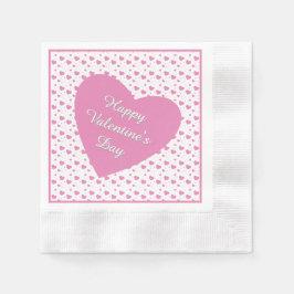Cute rosa-hjärtan romantisk mönster pappersservett