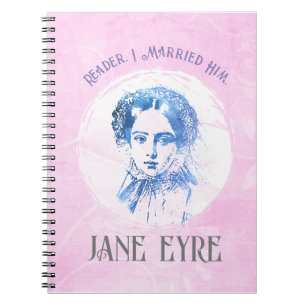 Cute Rosa Jane Eyre Porträtt Reader jag gifte mig Anteckningsbok