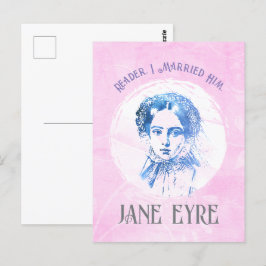 Cute Rosa Jane Eyre Porträtt Reader jag gifte mig  Vykort