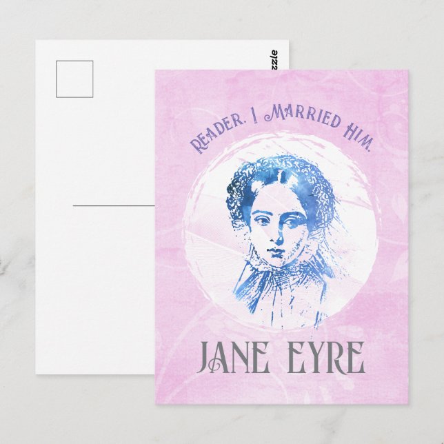 Cute Rosa Jane Eyre Porträtt Reader jag gifte mig  Vykort (Fram/baksida)