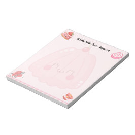 Cute Rosa Jelly Desserts Anteckningsblock