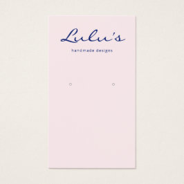 Cute Rosa Juelry Earring Visning Visitkort