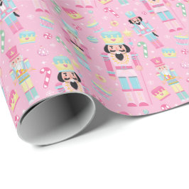 Cute Rosa Jul Nutcracker Presentpapper