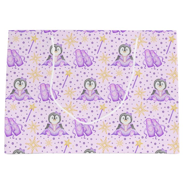 Cute Rosa jul Sugarplum Penguin (Framsidan)