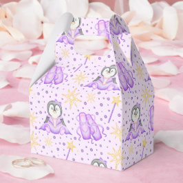 Cute Rosa jul Sugarplum Penguin Presentaskar