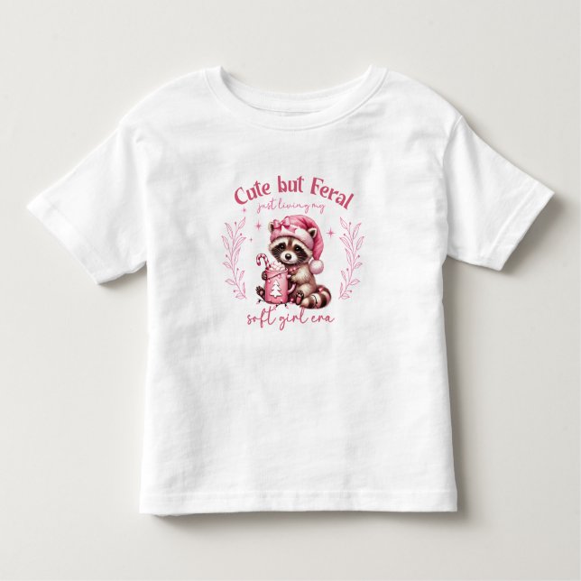 Cute Rosa-jul T Shirt (Framsida)
