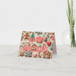 Cute Rosa-julklapp för Flickaktigtar Helgkort
