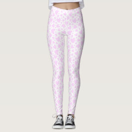 Cute Rosa Kärlek Hearts Valentine Leggings