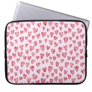 Cute rosa kärlek hjärta mönster laptop fodral