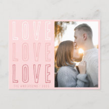 Cute Rosa Kärlek Kärlek Alla hjärtans familjefoto 