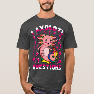 Cute Rosa Kawaii Axolotl Girl I Axolotl Query T Shirt