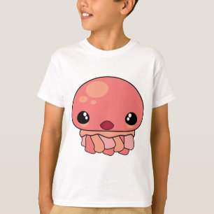 Cute Rosa Kawaii Jellyfish Character T-shirt