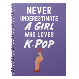 Cute Rosa Kpop Gifts Girl Girl Kawaii Korea Pop Anteckningsbok
