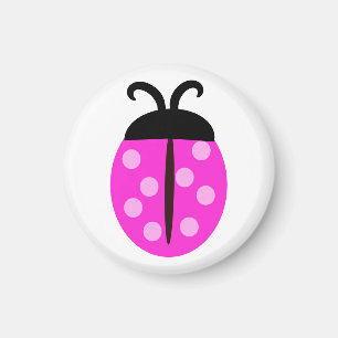 Cute Rosa Ladybug Magnet