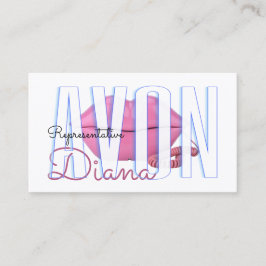 Cute rosa läppar mobilare Avon Visitkort