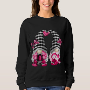 Cute Rosa Lesbisk Valentines day Gnomes for her Fu T Shirt