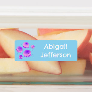 Cute rosa lila jellyfish kawaii personlig klistermärke