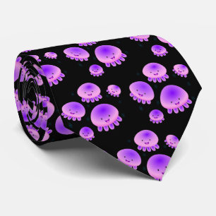 Cute rosa lila jellyfish kawaii tecknad slips