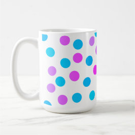 Cute Rosa Lila Turquise Bollar Circles Kaffemugg