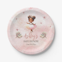 Cute Rosa Little Ballerina Tutu Girl Baby Shower