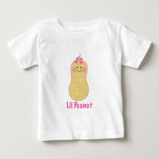 Cute Rosa Little Peanut Shirt T Shirt (Framsida)