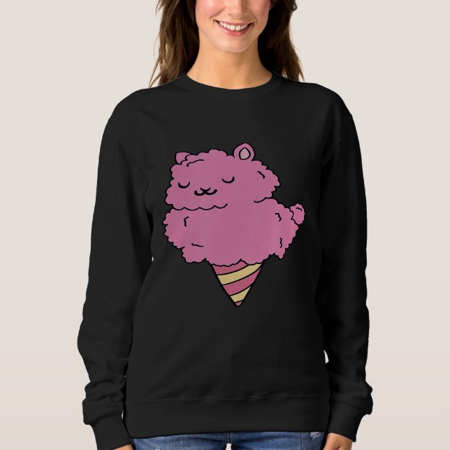 Cute Rosa Llama Alpaca Glass Shape T Shirt (Framsida)