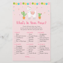 Cute Rosa Llama Fiesta, vad är i ditt spel?