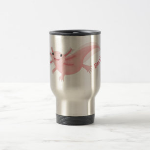 Cute rosa lycklig axolotl resemugg