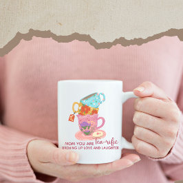 Cute Rosa Mamma du är teavård Kaffemugg