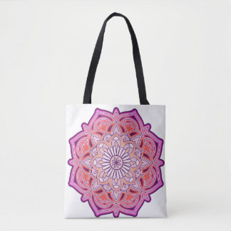 Cute Rosa Mandala Tygkasse