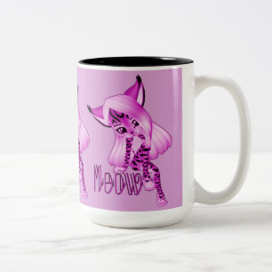 Cute Rosa Meow Tiger Cat Coffee Mugg
