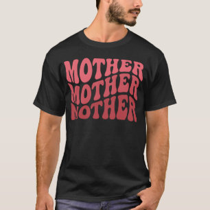Cute Rosa Mor Vågigt familj T Shirt