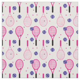 Cute rosa 💟 och lila 💜 tennisracketar 🎾 tyg