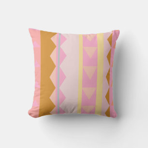 Cute Rosa och Pastel Färg Geometric Mönster Kudde