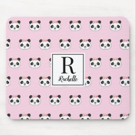 Cute Rosa Panda Girly-Personlig Musmatta