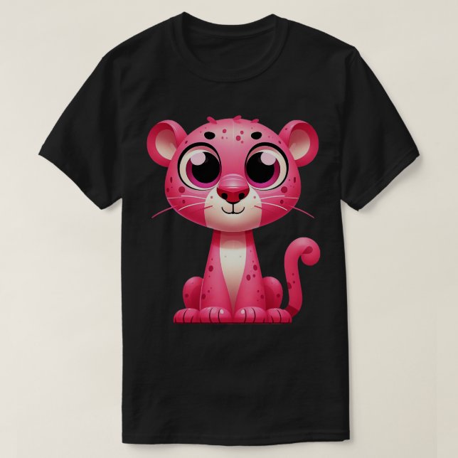 Cute Rosa Panther T Shirt (Design framsida)