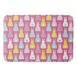 Cute rosa Påskhare kanin mönster Badrumsmatta