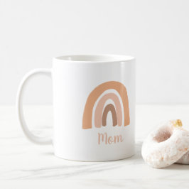 Cute Rosa Pastel Boho Rainbow Mamma Kaffemugg