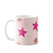 Cute Rosa Pastel Stars jul Mönster