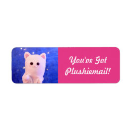 Cute Rosa Personlig Photo Mail Modern Returadress Etikett